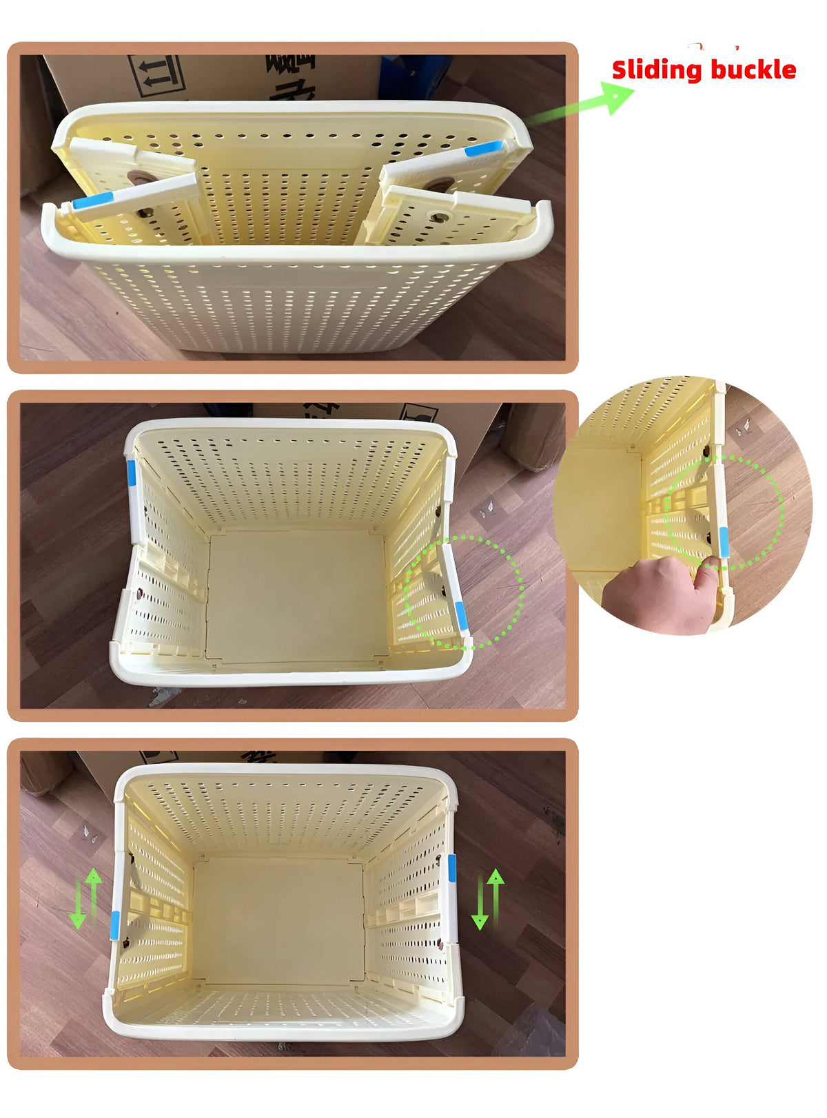 FoldaRoll Laundry Basket Foldable with Wheels