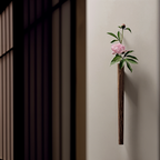 FreshFloret Wall-Mounted Wooden Vase – Solid Beech & Walnut Flower Display