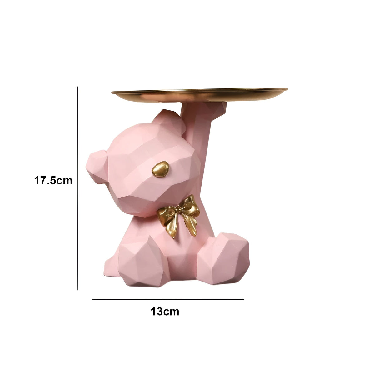 Decorative Geometric Tray In Bear Shape