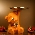 Decorative Geometric Tray In Bear Shape