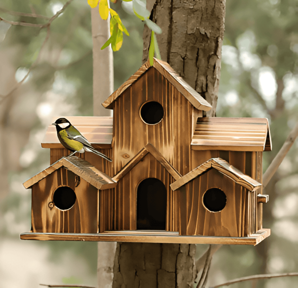 Hanging Wooden Birdhouse