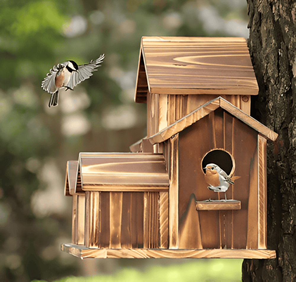 Hanging Wooden Birdhouse