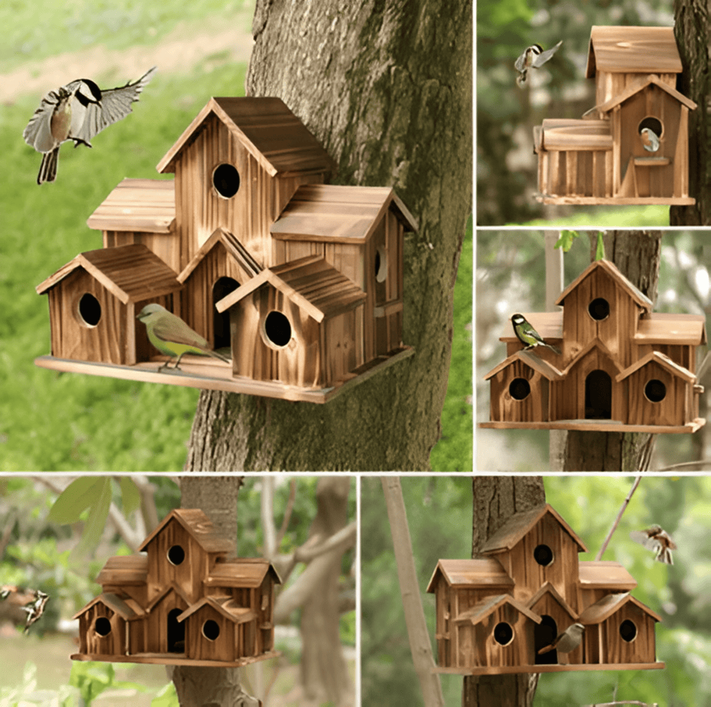 Hanging Wooden Birdhouse