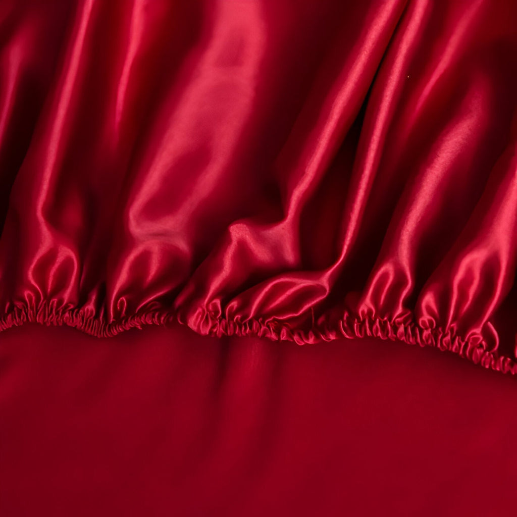 Breathable Satin Duvet Cover with Shiny Finish
