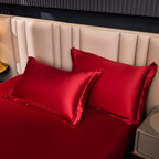 Breathable Satin Duvet Cover with Shiny Finish