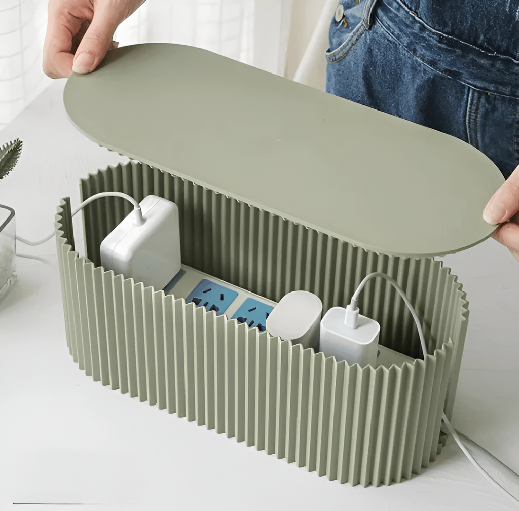 Elegant Cable Box in Soft Macaron Colors