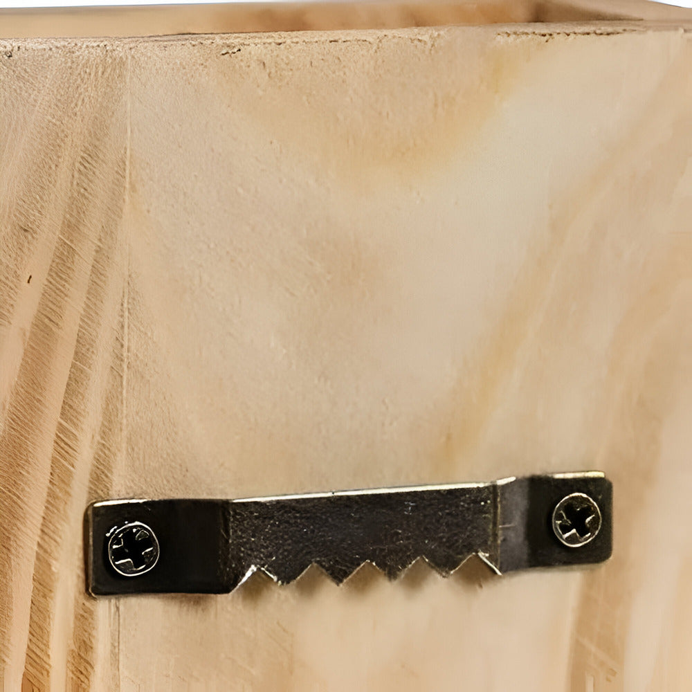 Wooden Wall Vase | Rectangular Plant Shelf 30 cm