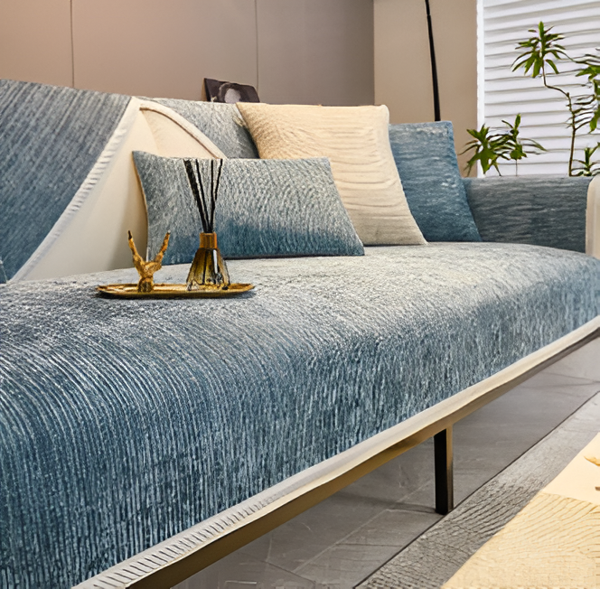 ChicStriped Chenille | Pet Cover for Sofas 70x70cm to 90x240cm