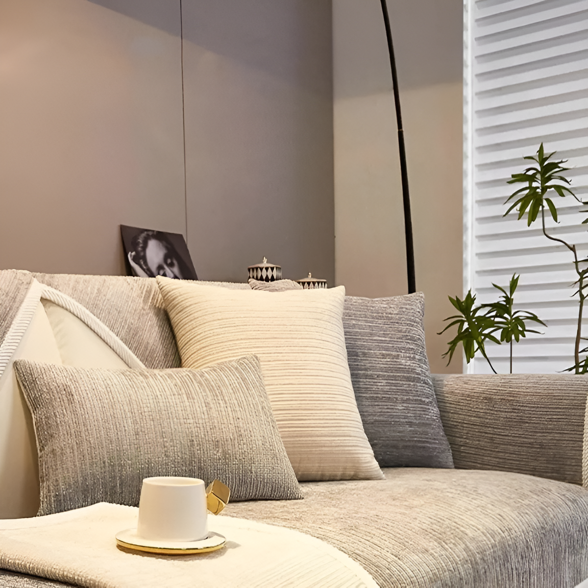 ChicStriped Chenille | Pet Cover for Sofas 70x70cm to 90x240cm
