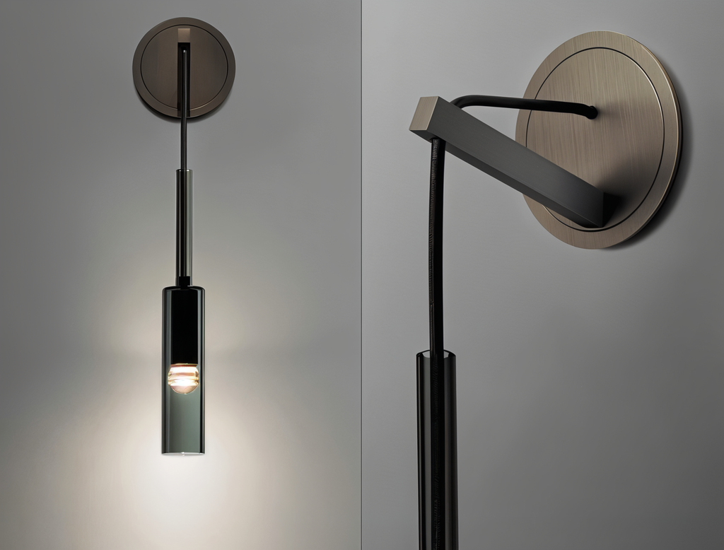 Minimalist Wall lamp with Smoke glass – Orvane