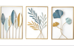 Leafy Luxe – Nordic Wall Decor made of Metal in Leaf Design