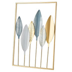 Leafy Luxe Nordic Metal Leaf Wall Art