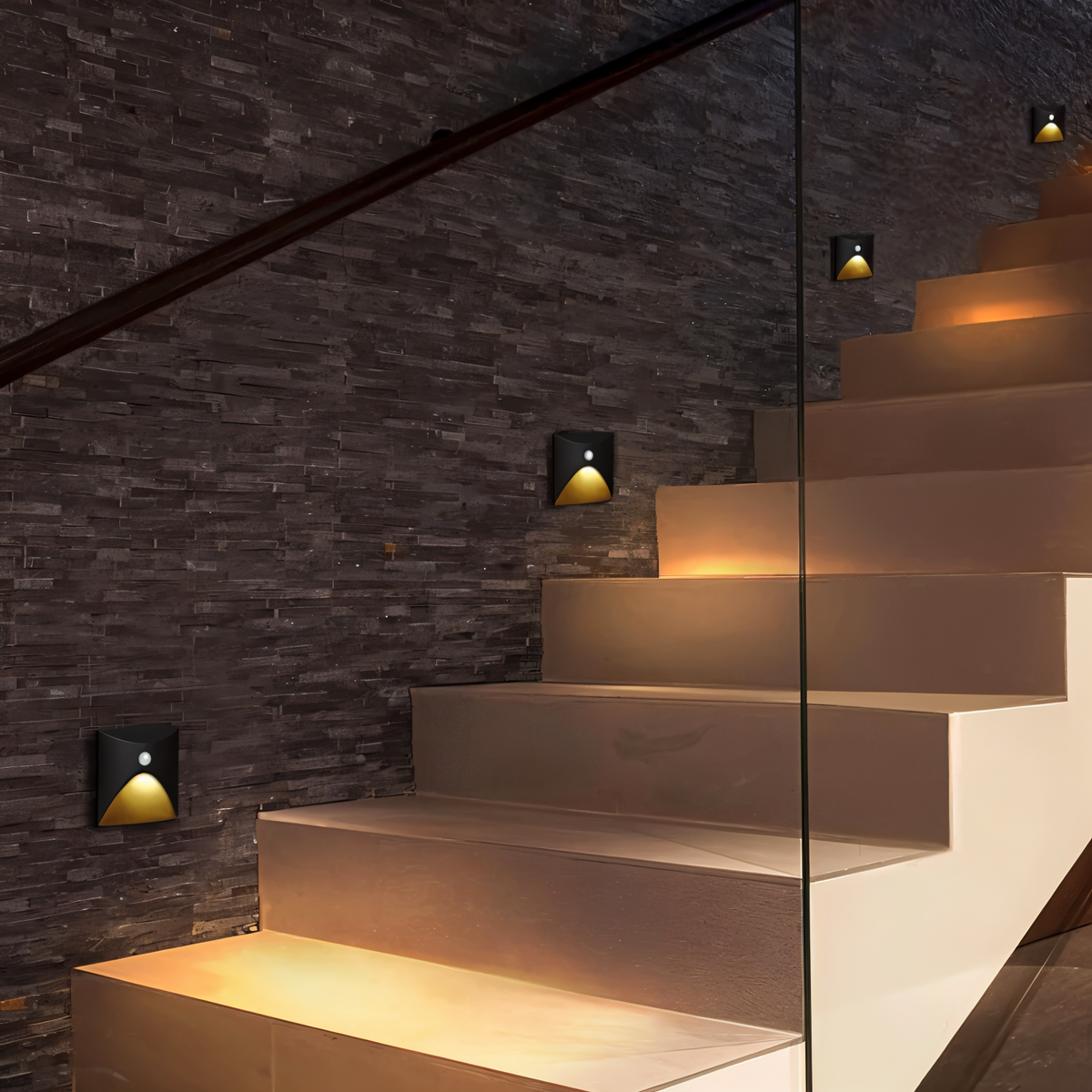 LuminiPath - Waterproof IP65 Wall Light - Indoor and Outdoor Wall Light - Motion Sensor Wall Light LED