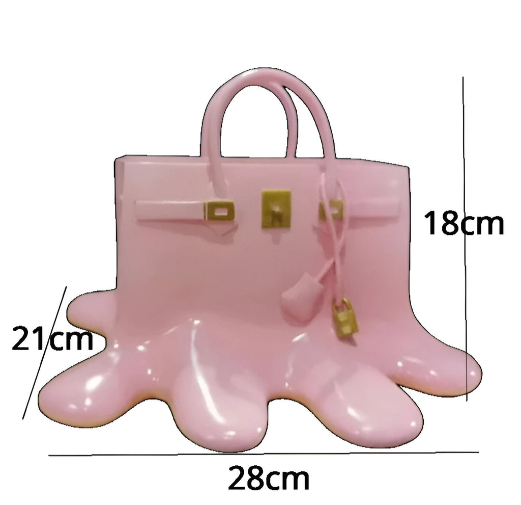 Stylish Resin Vase in Handbag Silhouette