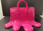 Stylish Resin Vase in Handbag Silhouette