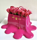Stylish Resin Vase in Handbag Silhouette