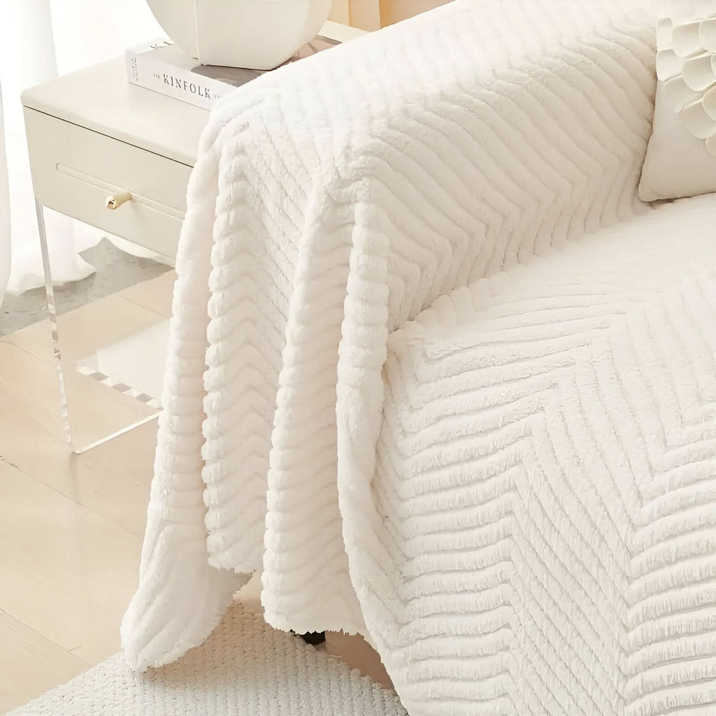 LuxuraWrap Sofa Cover – Non‑Slip Pet‑Friendly Couch Protector