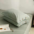 Breathable Cotton Bedding Set with Two Pillowcases