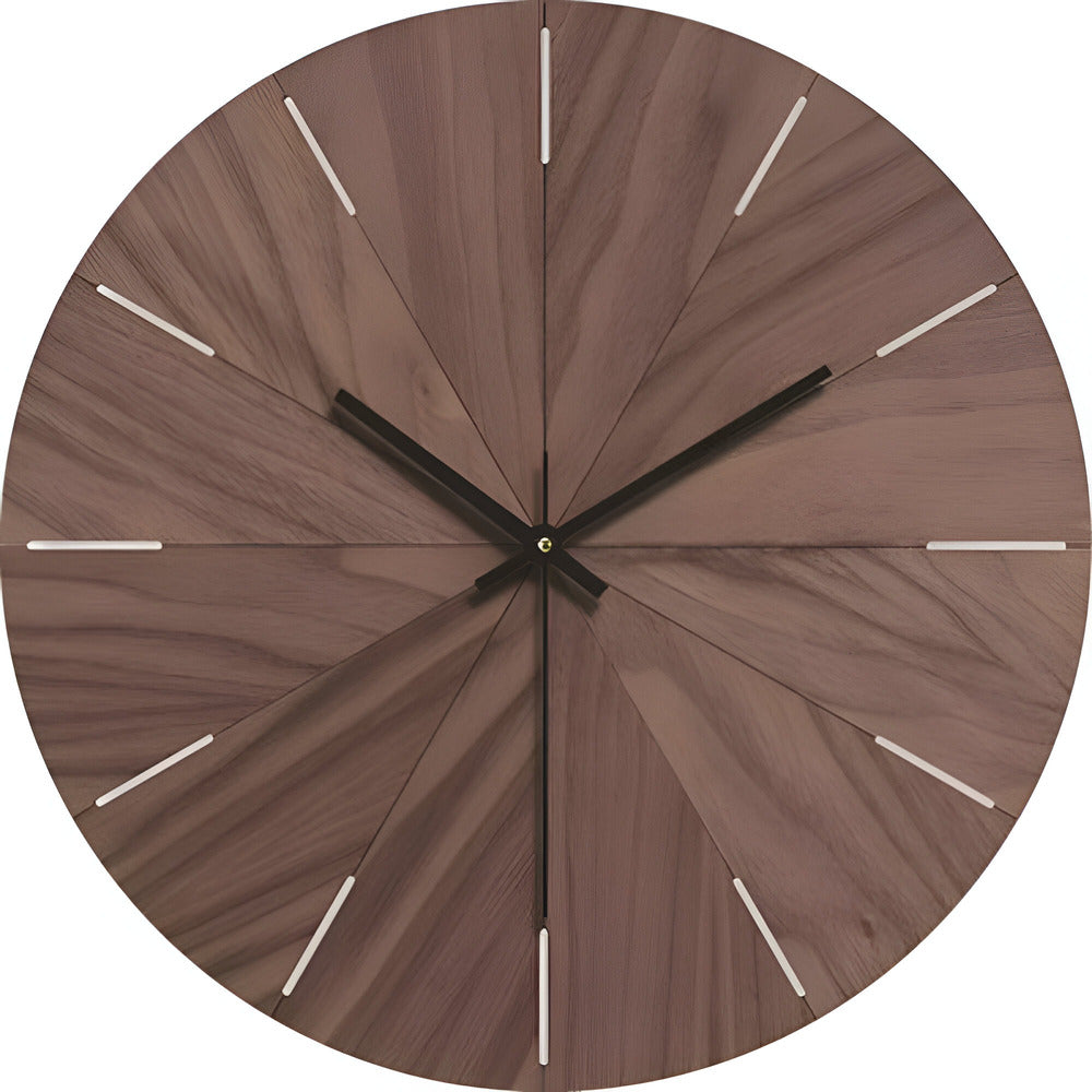 Woodline Modern Silent Wall Clock – Minimalist Design in Solid Wood