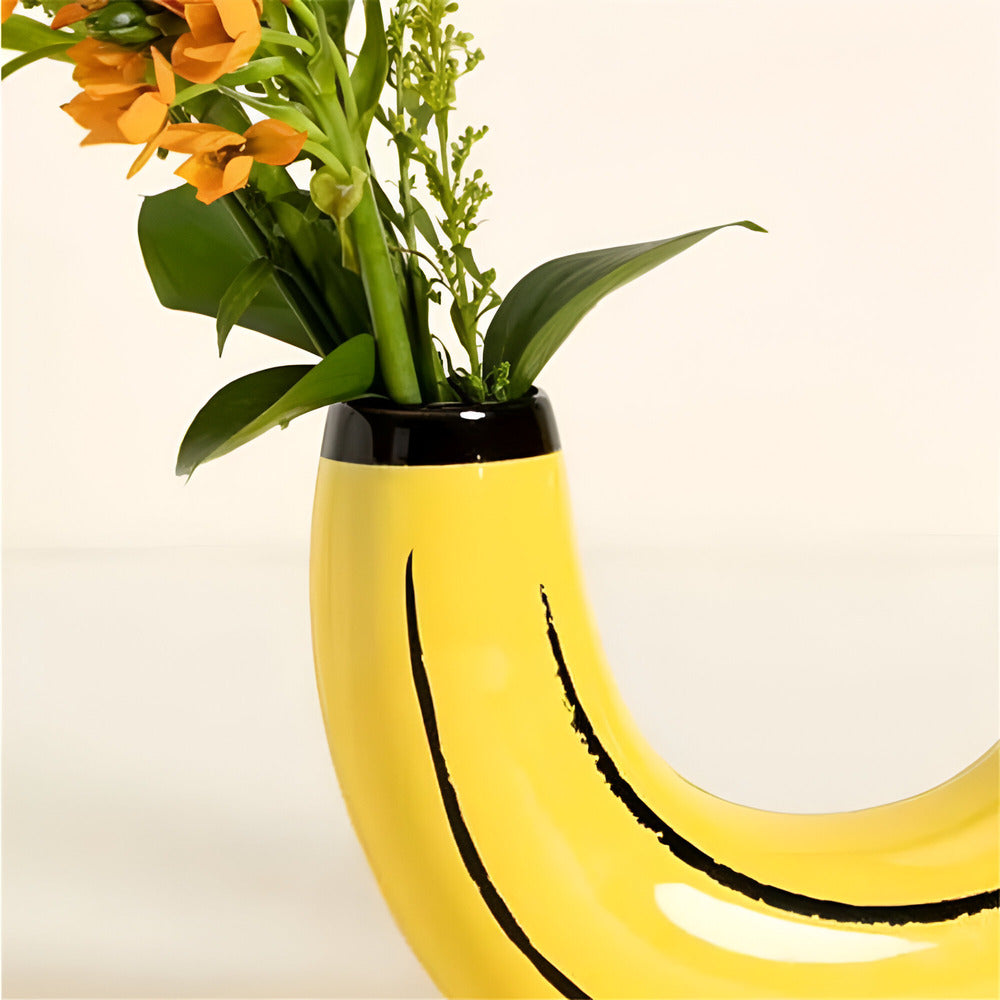 Modern Decorative Banana-Shaped Vase