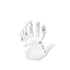 Abstract Resin Hand Sculpture with Mosaic Design