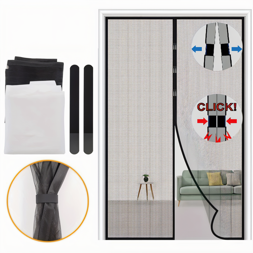 NetShield Mosquito Door Net with Magnetic Closure