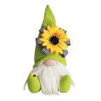 Cute Handmade Gnome Figure with Yellow Sunflower