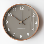 Elegant Wall Clock Made of Wood – Silent, Large (30 cm)