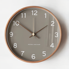 Elegant Wall Clock Made of Wood – Silent, Large (30 cm)