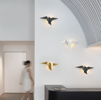 OriTori Wall Light - Geometric Origami Bird Wall Light - Japanese Style Wall Light Design
