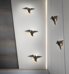 OriTori Wall Light - Geometric Origami Bird Wall Light - Japanese Style Wall Light Design