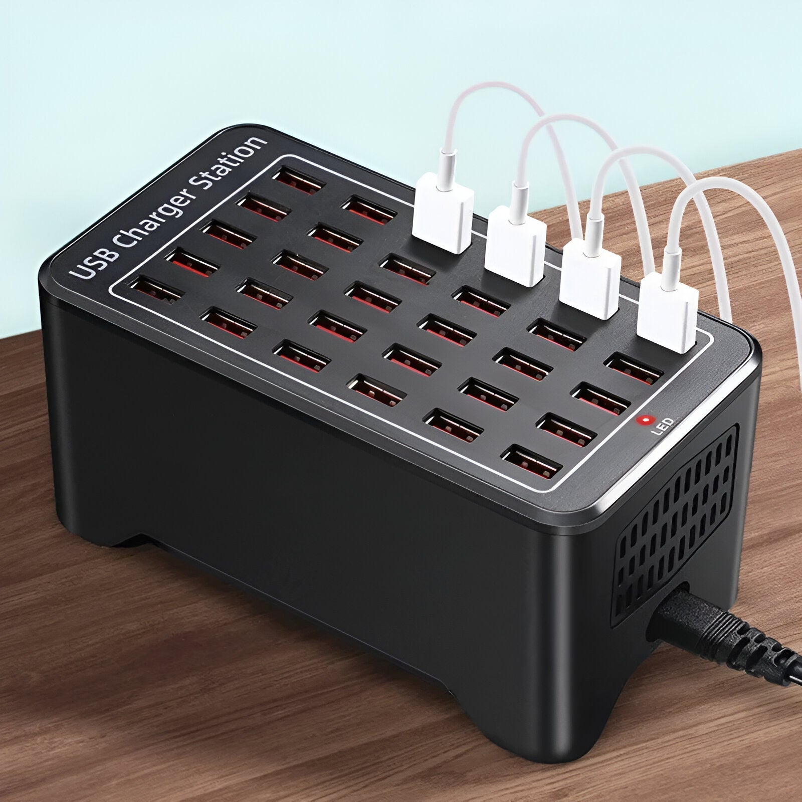 PowerPort Pro 30 - Universal Multi-USB Charging Station with 30 Ports