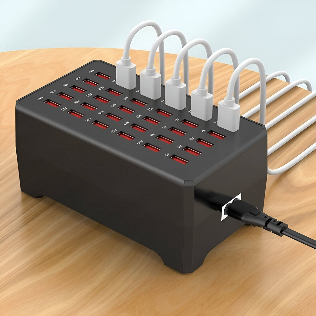 PowerPort Pro 30 - Universal Multi-USB Charging Station with 30 Ports