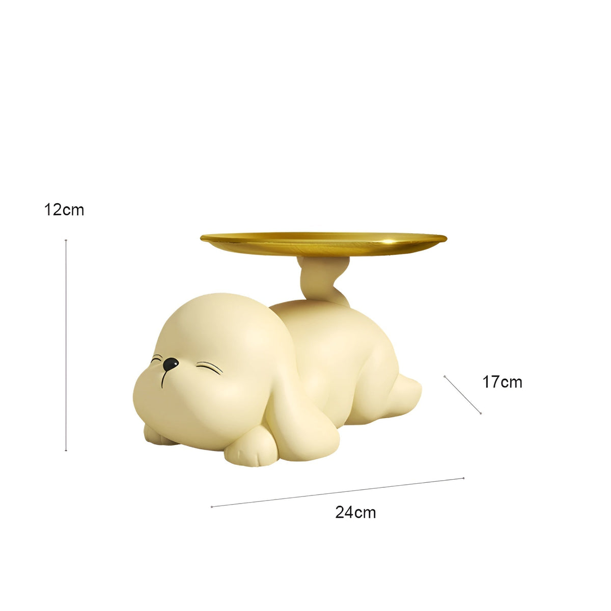 Decorative dog bowl holder with tray