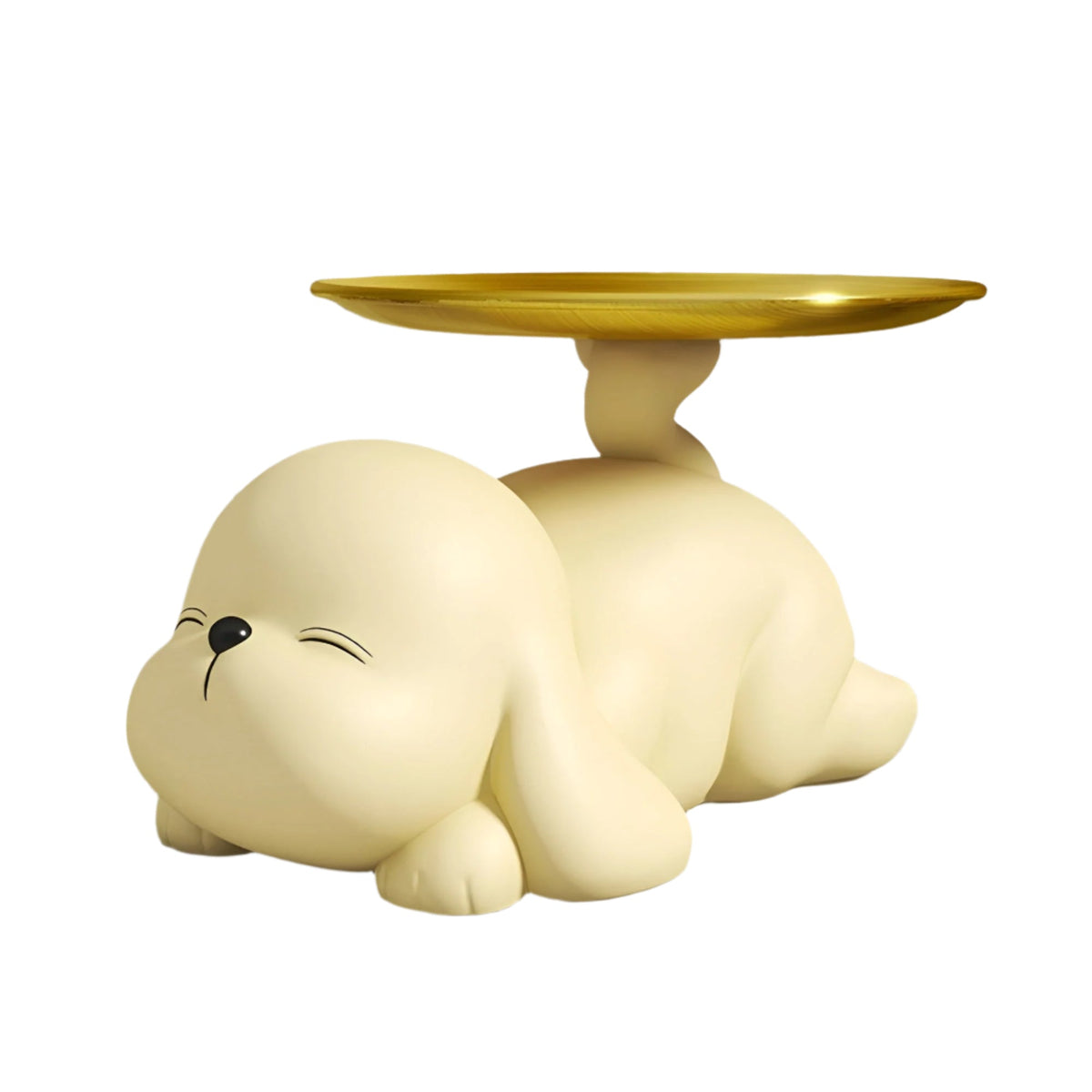 Decorative dog bowl holder with tray