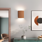 Striped LED wall light made of resin for a modern Nordic atmosphere
