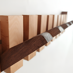 RetroHooks - Wooden piano wall shelf with magnetic hooks