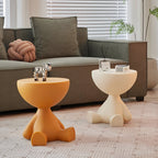Creative Round Side Table in Cream