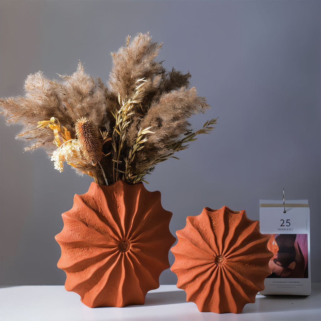 Folding Design Geometric Retro Vase