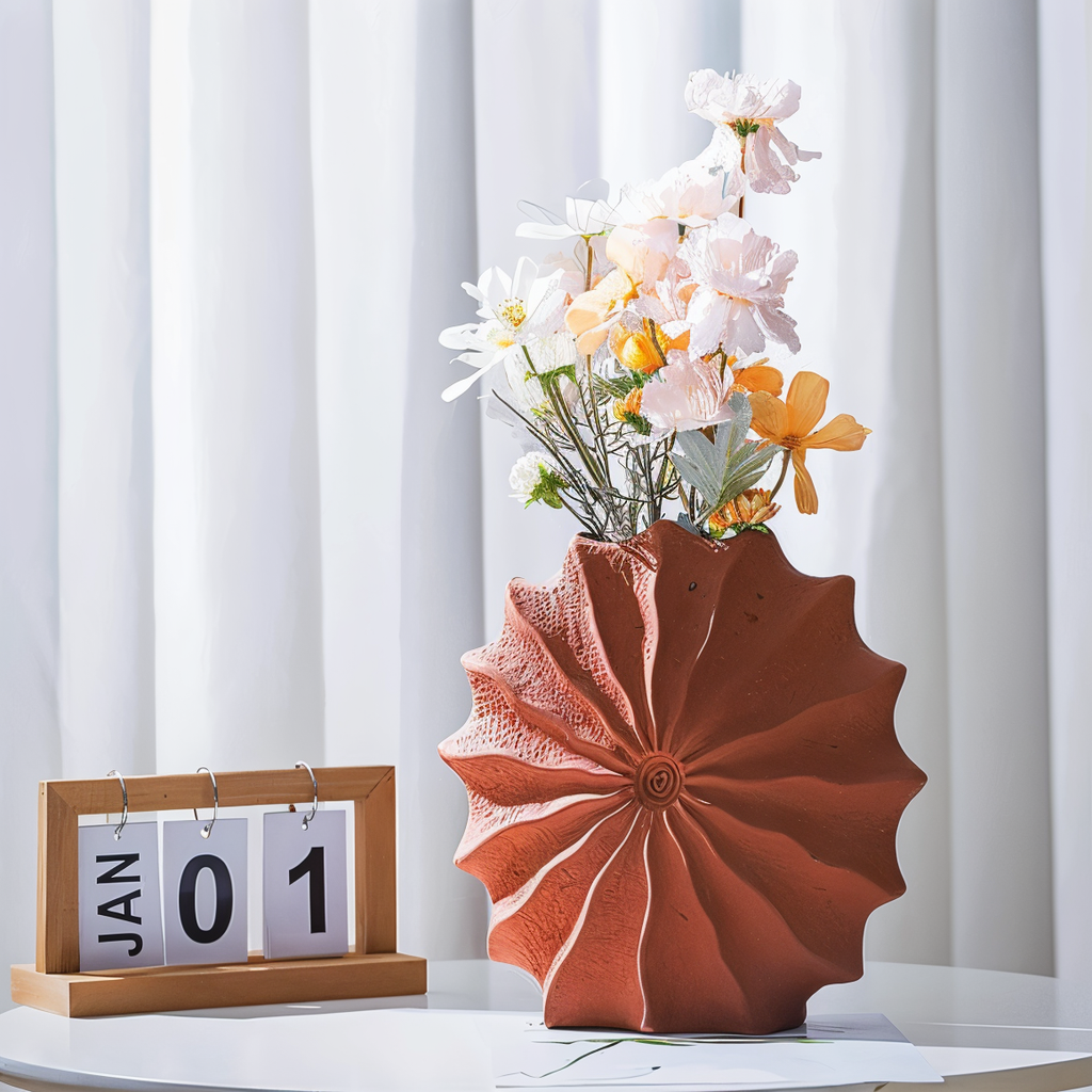 Folding Design Geometric Retro Vase