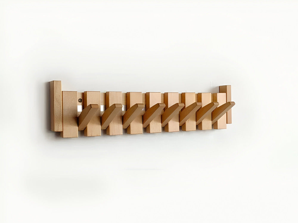 Wooden Coat Hook in Piano Key Design for the Hall