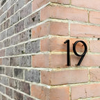Black Full House Number - House Number Modern - House Number Sign