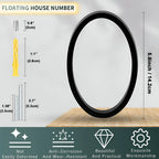 Black Full House Number - House Number Modern - House Number Sign