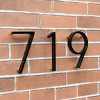 Black Full House Number - House Number Modern - House Number Sign