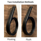 Black Full House Number - House Number Modern - House Number Sign