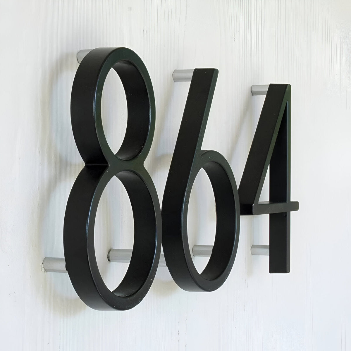 Black Full House Number - House Number Modern - House Number Sign