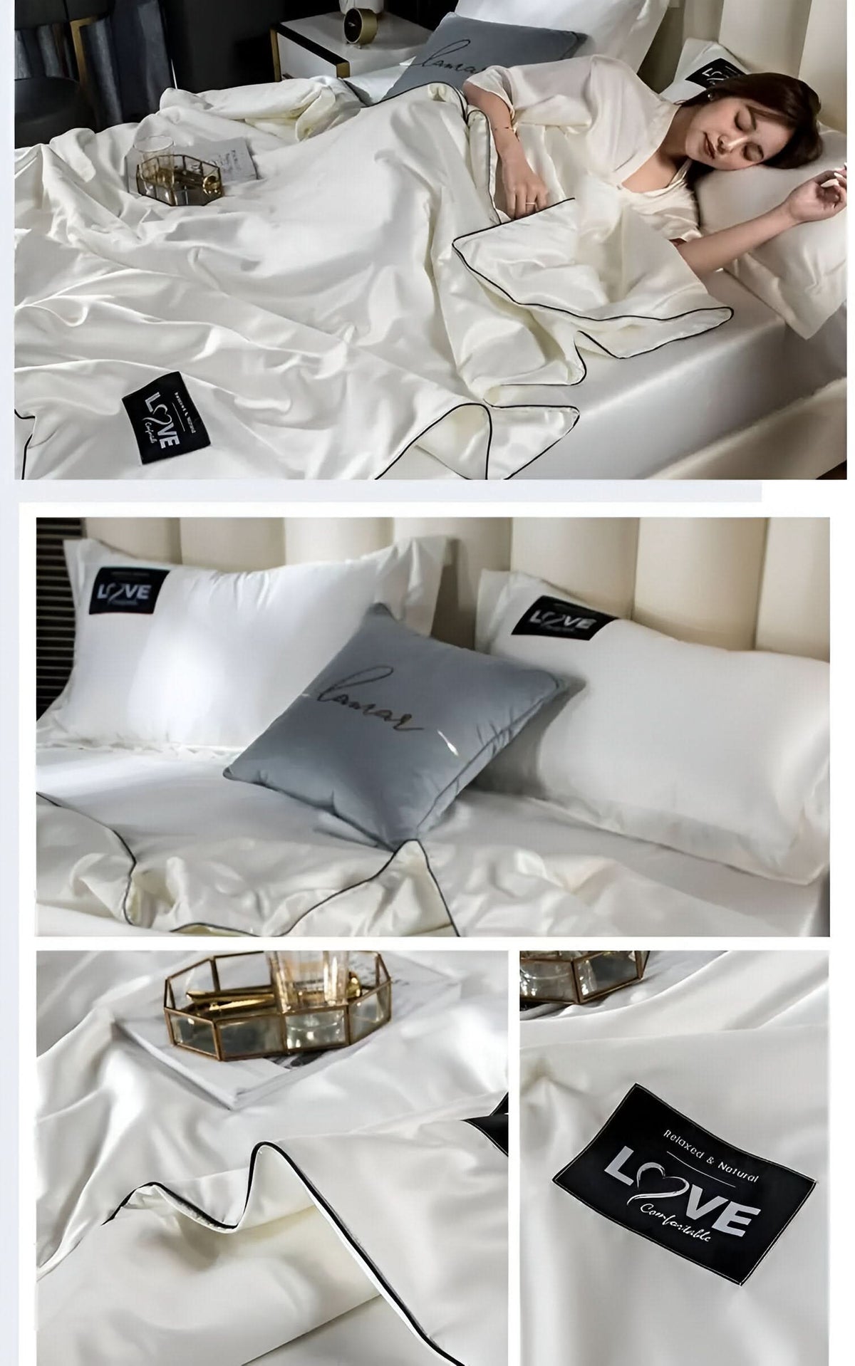 FLUFFINA - Premium Satin Silk Bedding