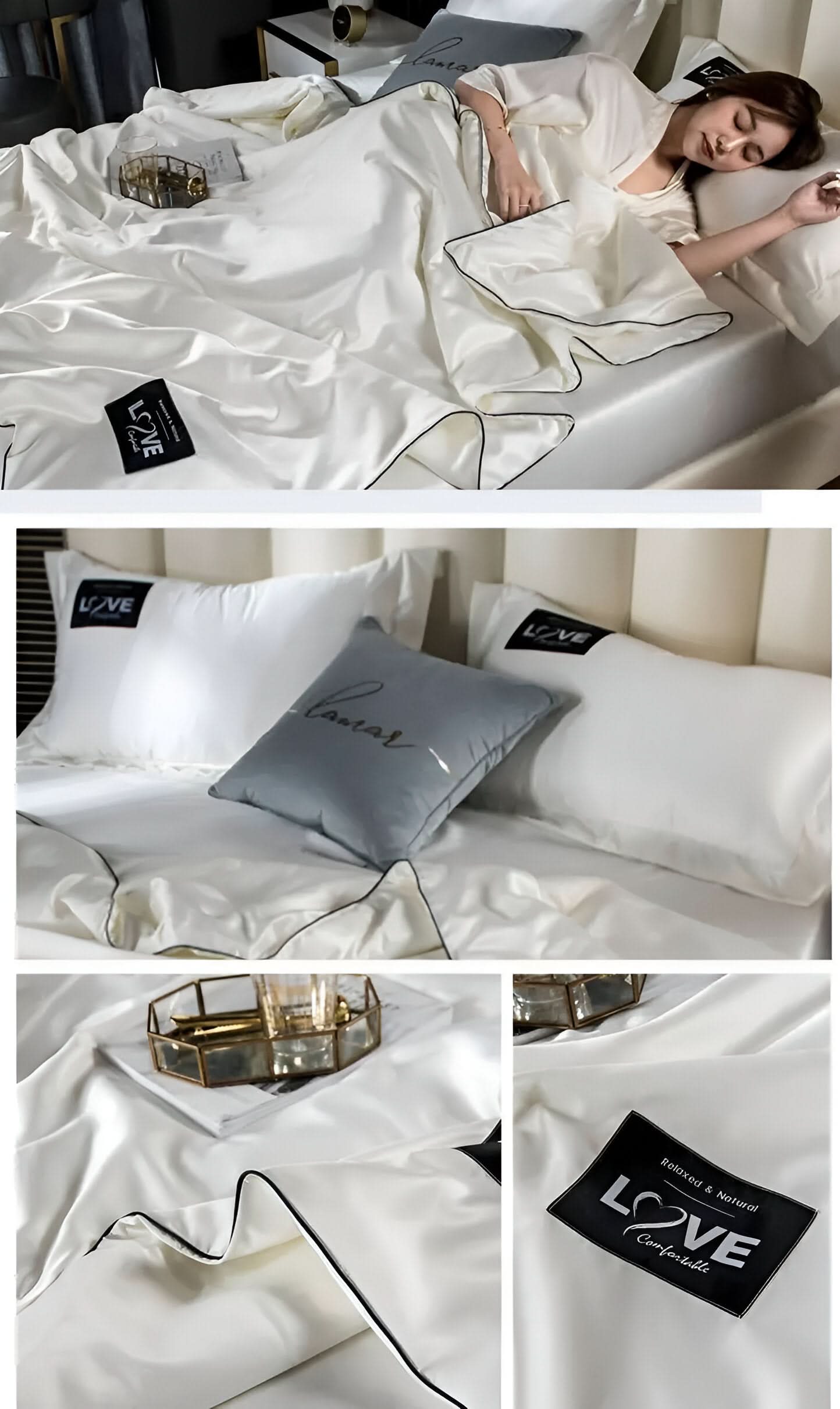FLUFFINA - Premium Satin Silk Bedding