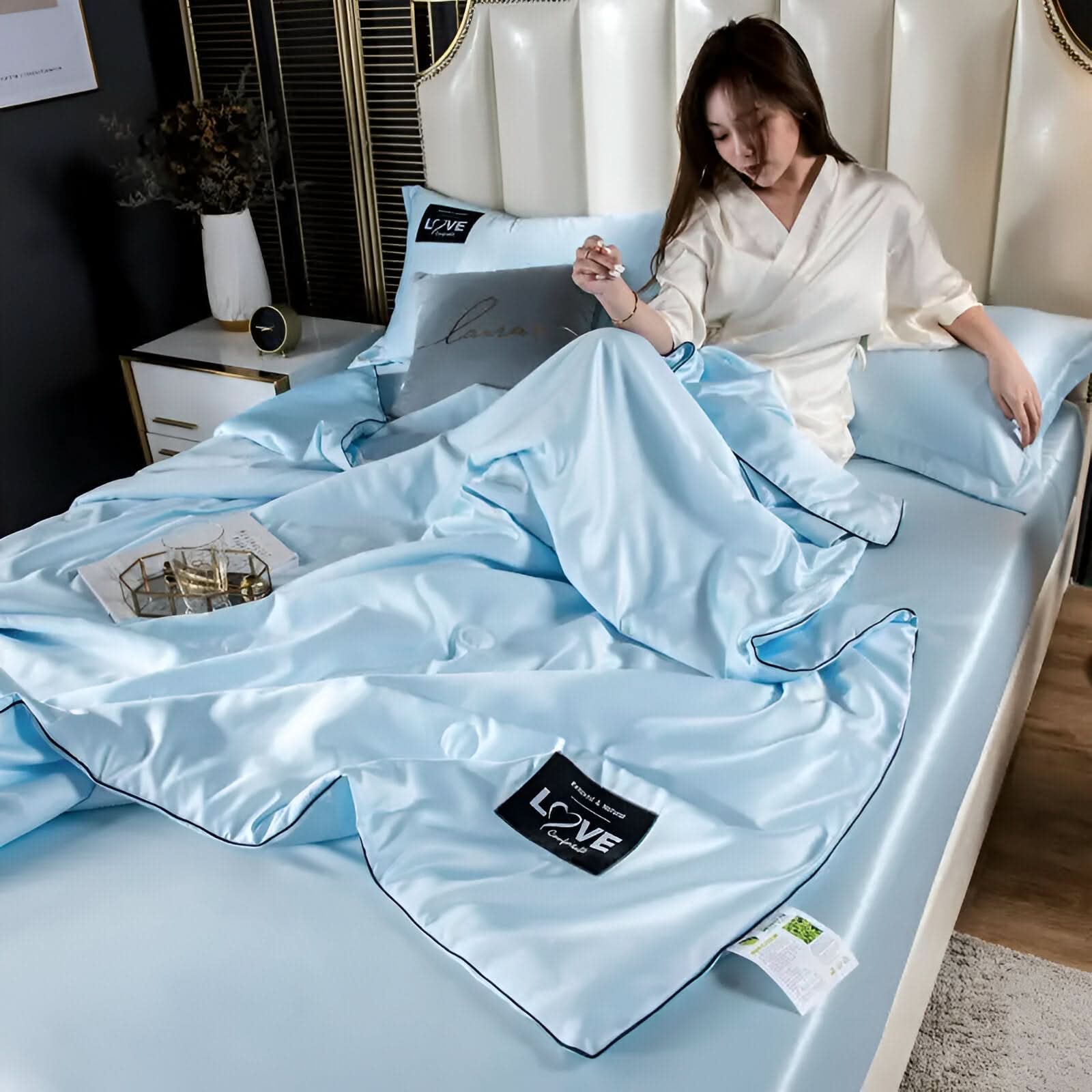 FLUFFINA - Premium Satin Silk Bedding