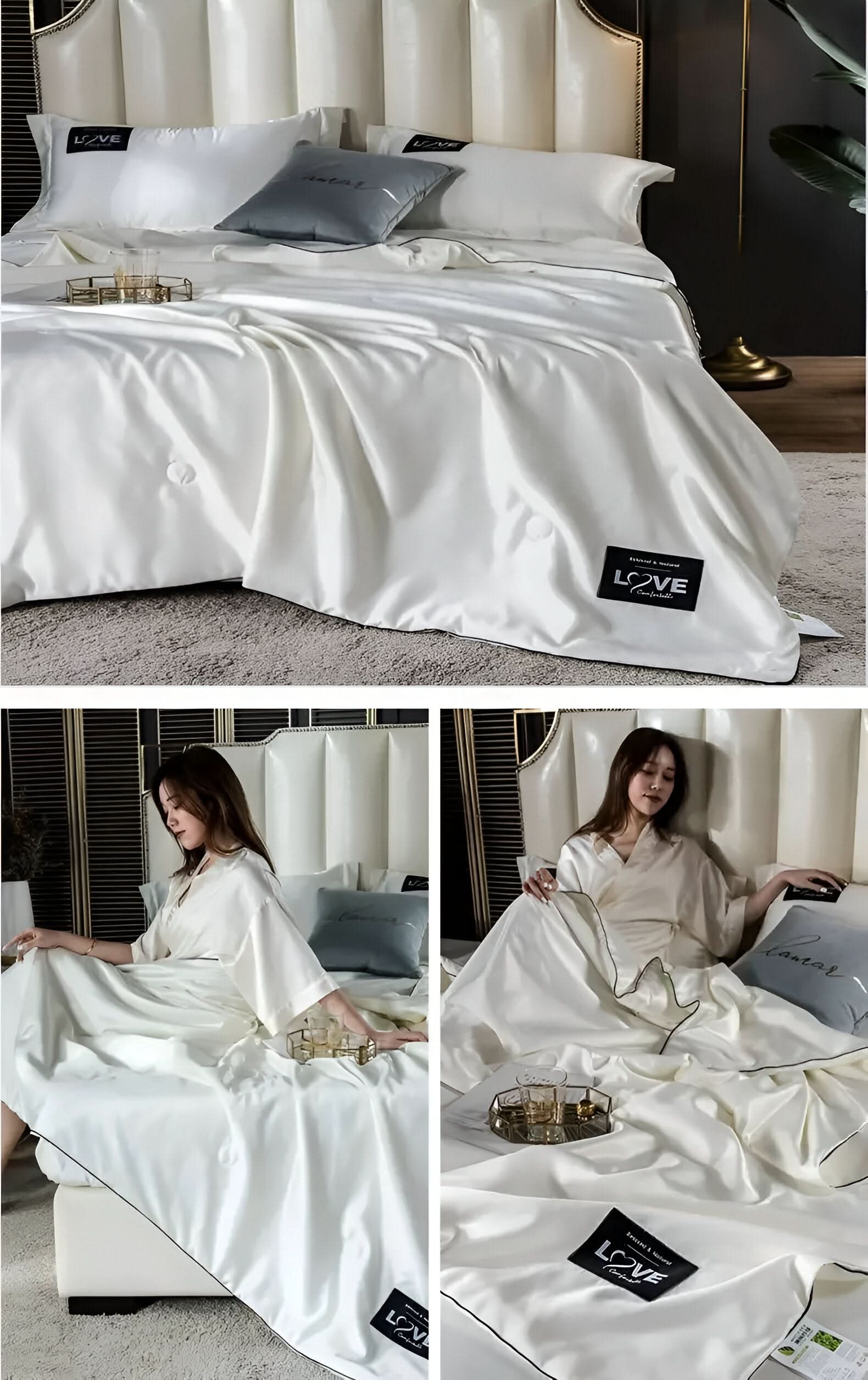 FLUFFINA - Premium Satin Silk Bedding